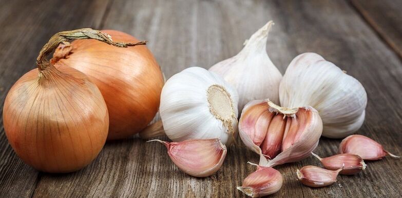 garlic and onions to eliminate parasites from the body