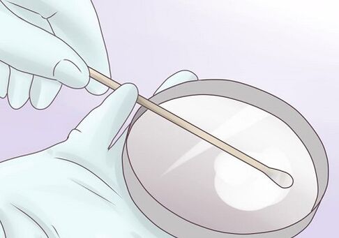 smear to detect parasites